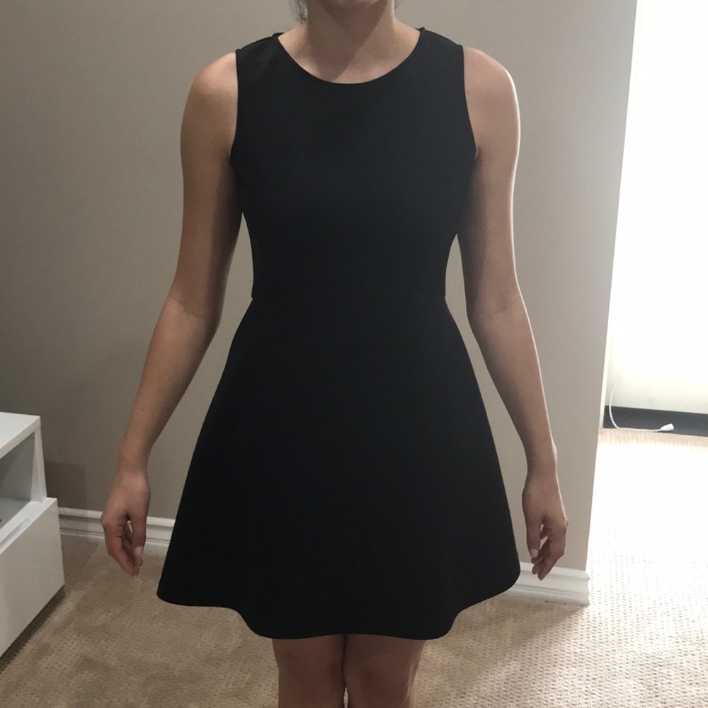 Black aqua dress